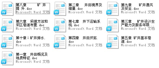 唐洞礦采礦畢業(yè)設(shè)計(jì)說明書加圖紙